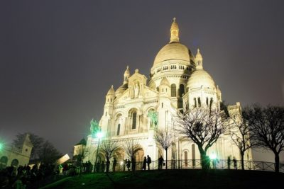 Sacre Coeur at night